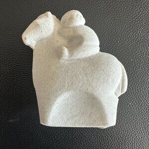 Boy on horse sandstone Marbell Stone Art by Belgium 3x3"